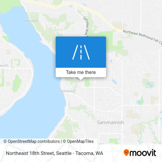 Mapa de Northeast 18th Street
