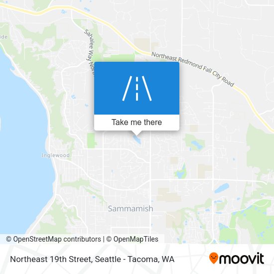 Northeast 19th Street map