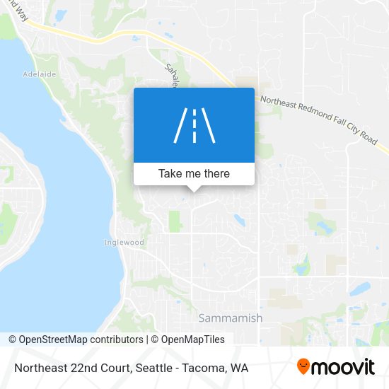 Northeast 22nd Court map