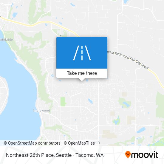 Northeast 26th Place map