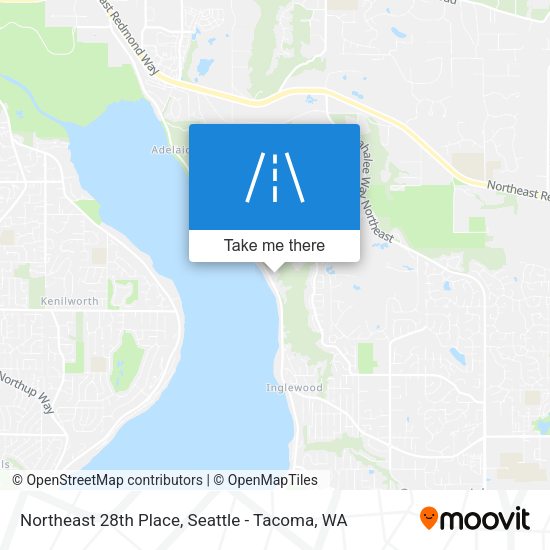 Northeast 28th Place map