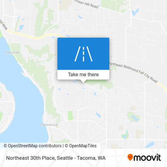 Northeast 30th Place map