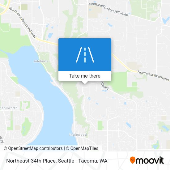 Northeast 34th Place map