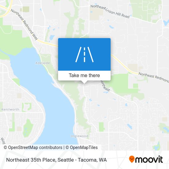 Northeast 35th Place map