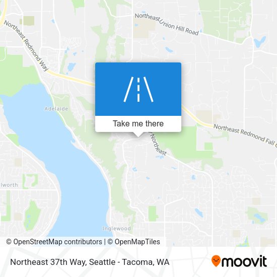 Northeast 37th Way map