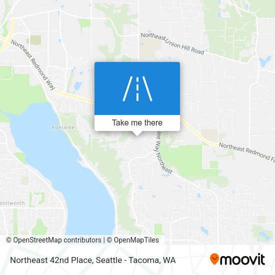 Northeast 42nd Place map
