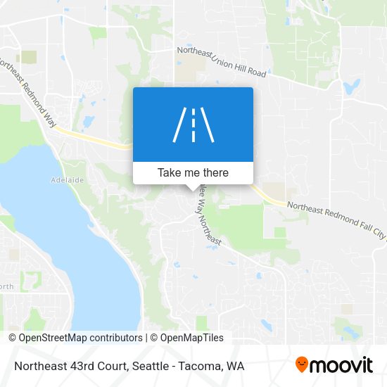Northeast 43rd Court map