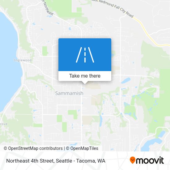 Northeast 4th Street map