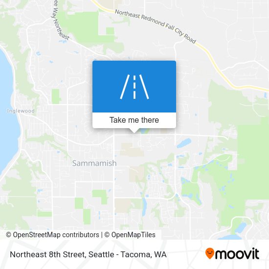 Northeast 8th Street map
