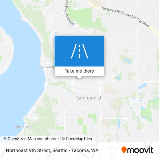 Northeast 9th Street map