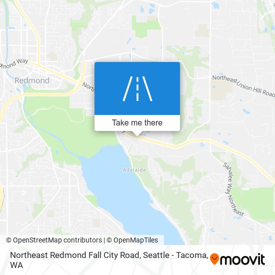 Northeast Redmond Fall City Road map