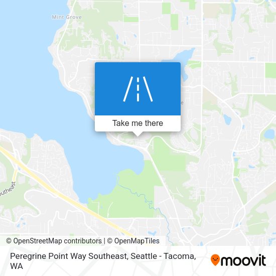 Mapa de Peregrine Point Way Southeast
