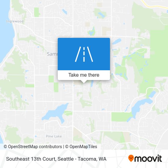 Southeast 13th Court map