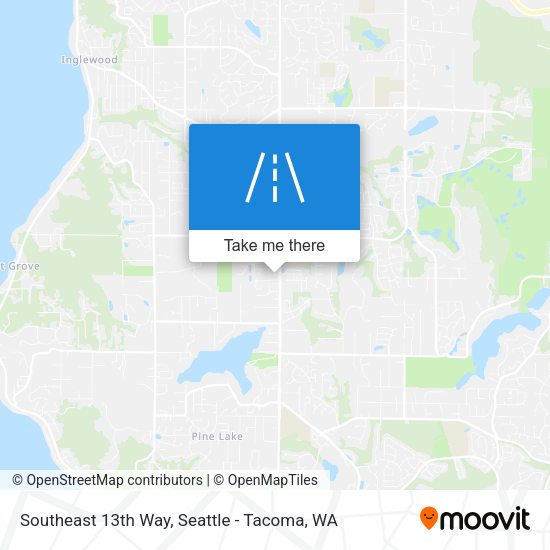 Southeast 13th Way map