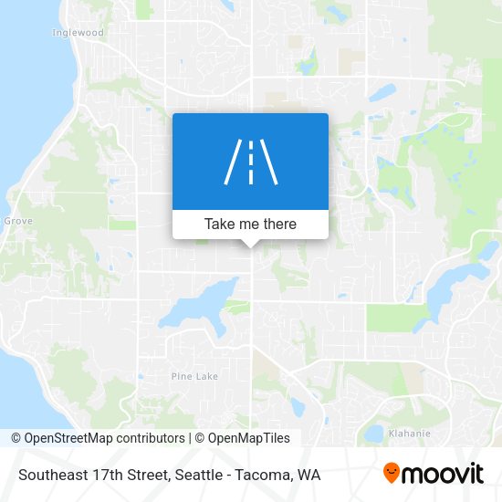 Southeast 17th Street map