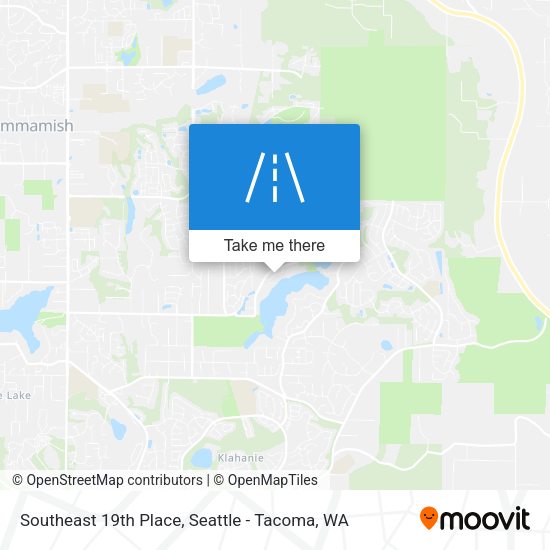 Southeast 19th Place map