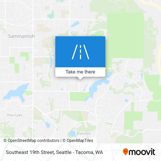 Southeast 19th Street map