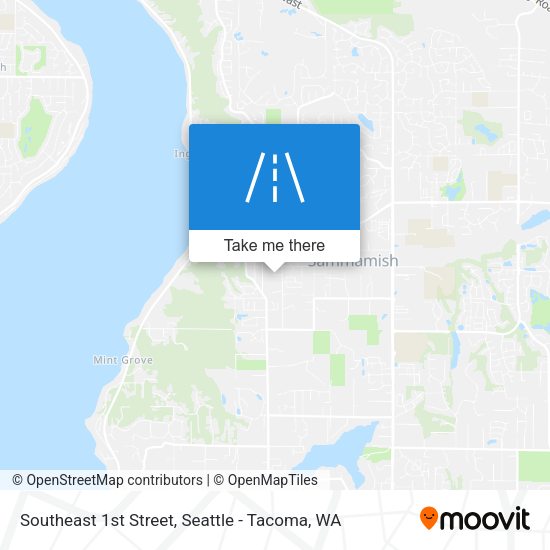 Southeast 1st Street map