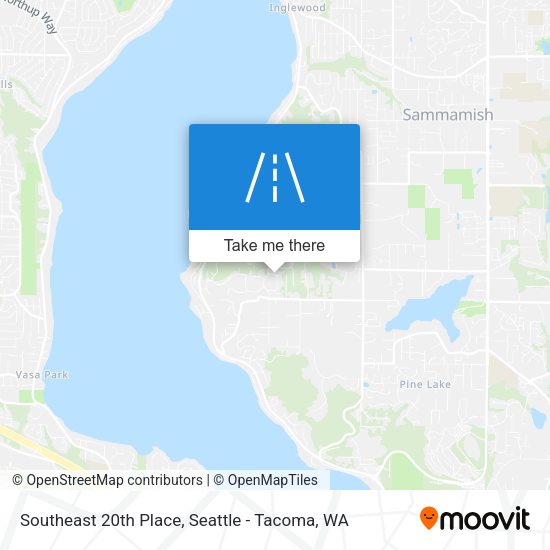 Southeast 20th Place map
