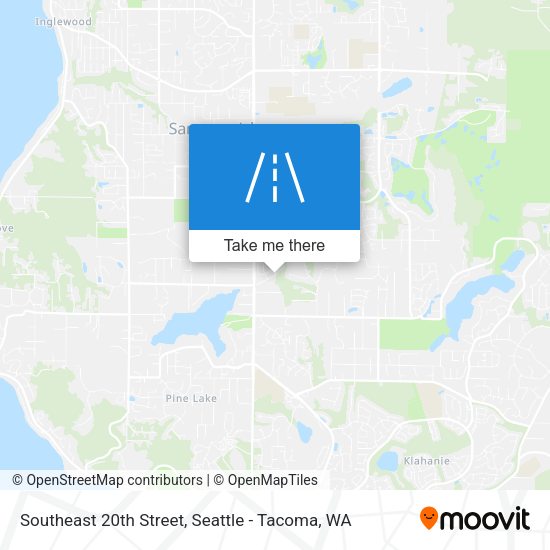 Southeast 20th Street map