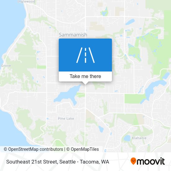 Southeast 21st Street map