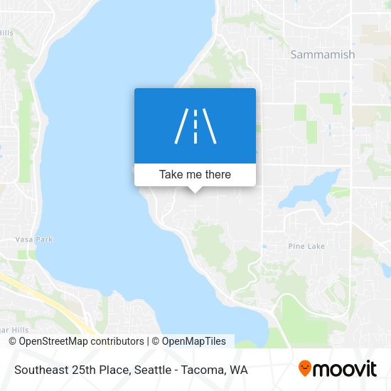 Southeast 25th Place map