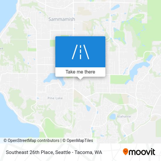 Southeast 26th Place map