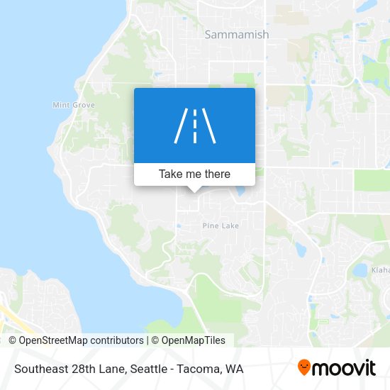 Southeast 28th Lane map