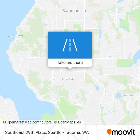 Southeast 29th Place map