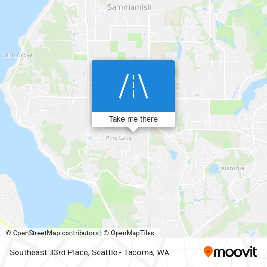 Mapa de Southeast 33rd Place