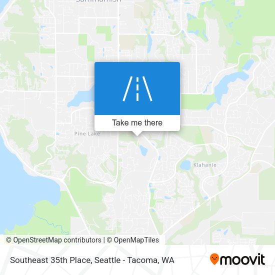 Southeast 35th Place map