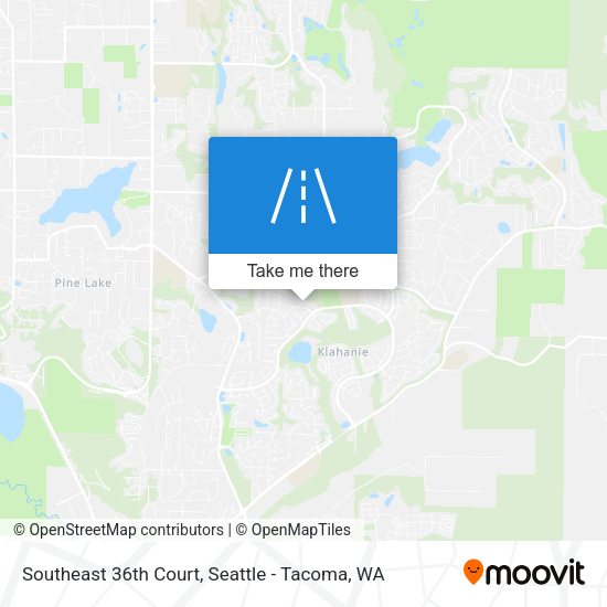 Southeast 36th Court map