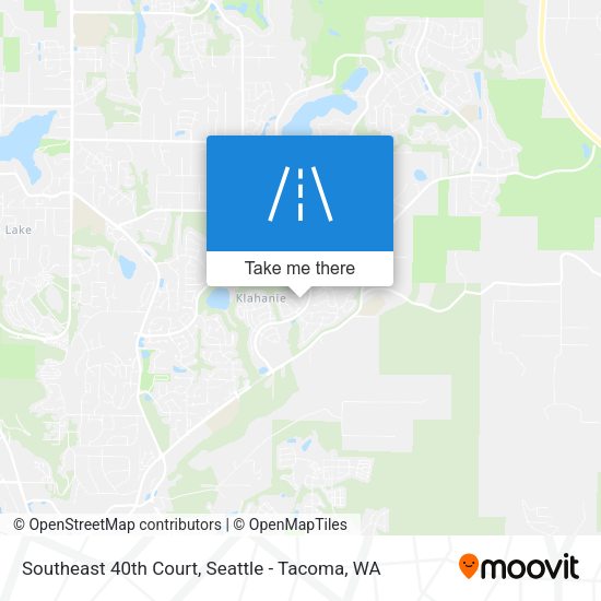 Southeast 40th Court map