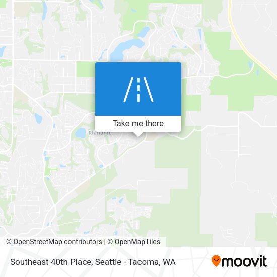 Southeast 40th Place map