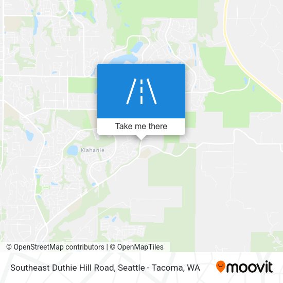 Southeast Duthie Hill Road map
