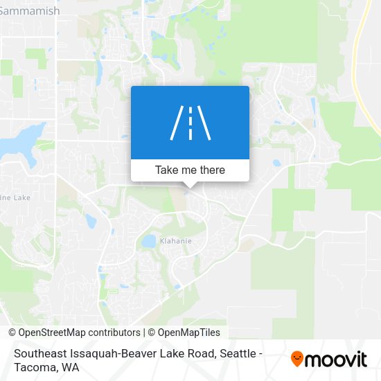 Southeast Issaquah-Beaver Lake Road map