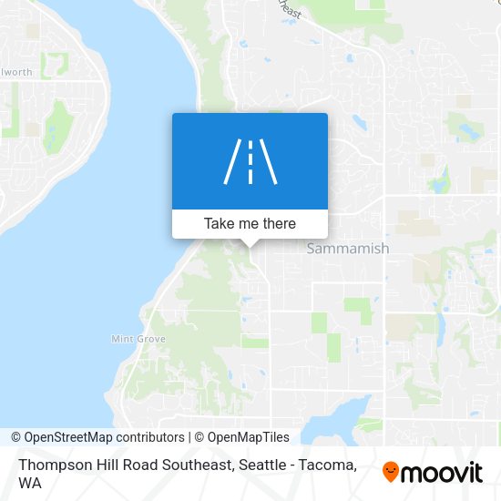 Thompson Hill Road Southeast map