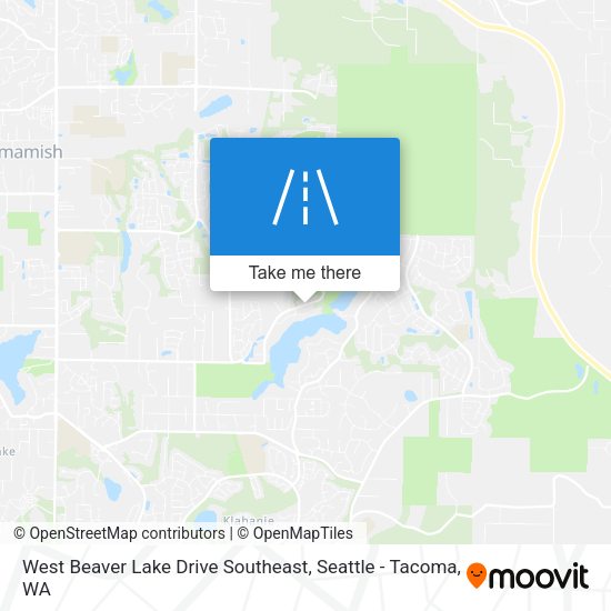 West Beaver Lake Drive Southeast map