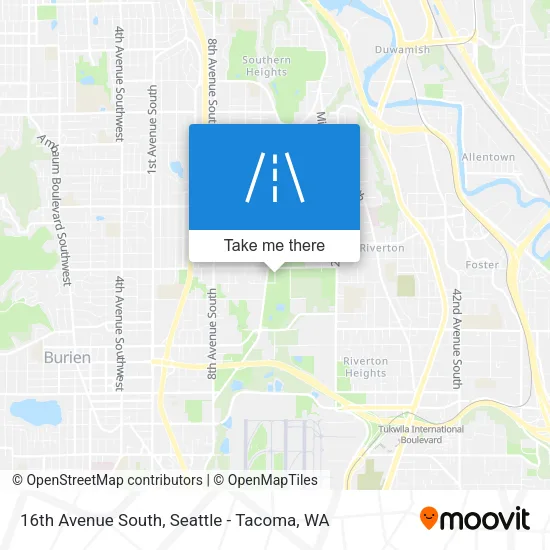 16th Avenue South map
