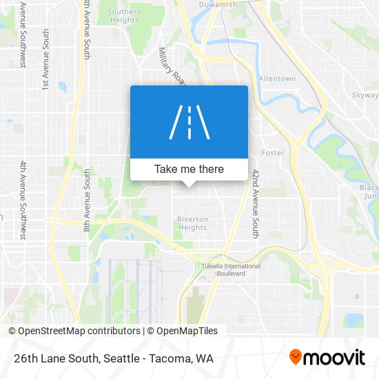 26th Lane South map