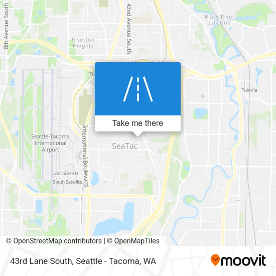 43rd Lane South map