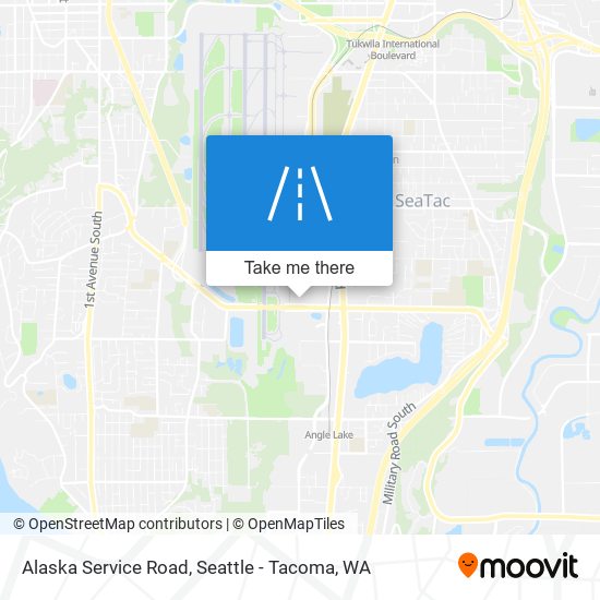 Mapa de Alaska Service Road