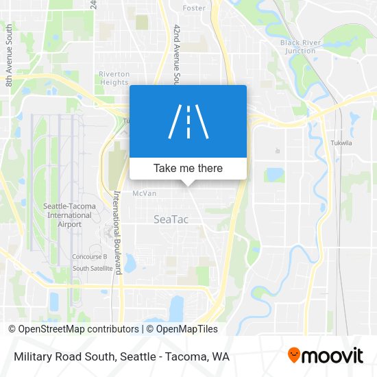 Military Road South map