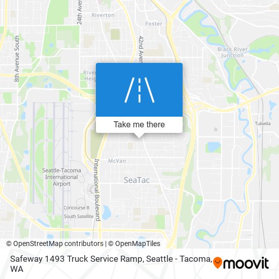 Safeway 1493 Truck Service Ramp map