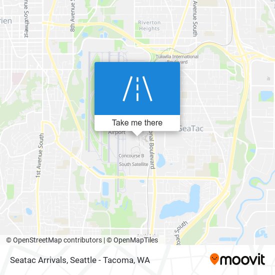 Mapa de Seatac Arrivals