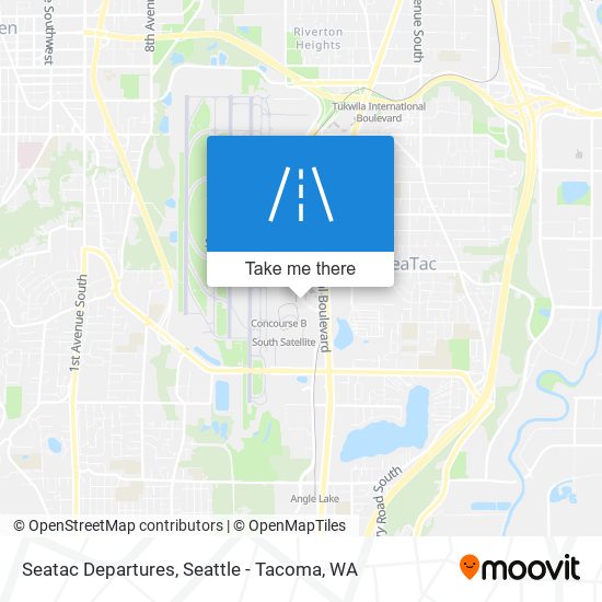 Seatac Departures map