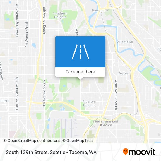 South 139th Street map