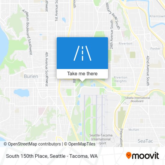 Mapa de South 150th Place