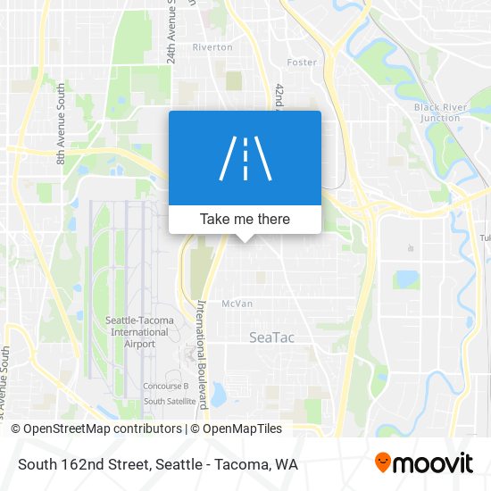 South 162nd Street map