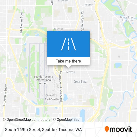 South 169th Street map